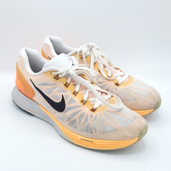 Nike Better World LunarGlide 6 orange gray 654433-108 mens size 11 - Picture 2 of 9